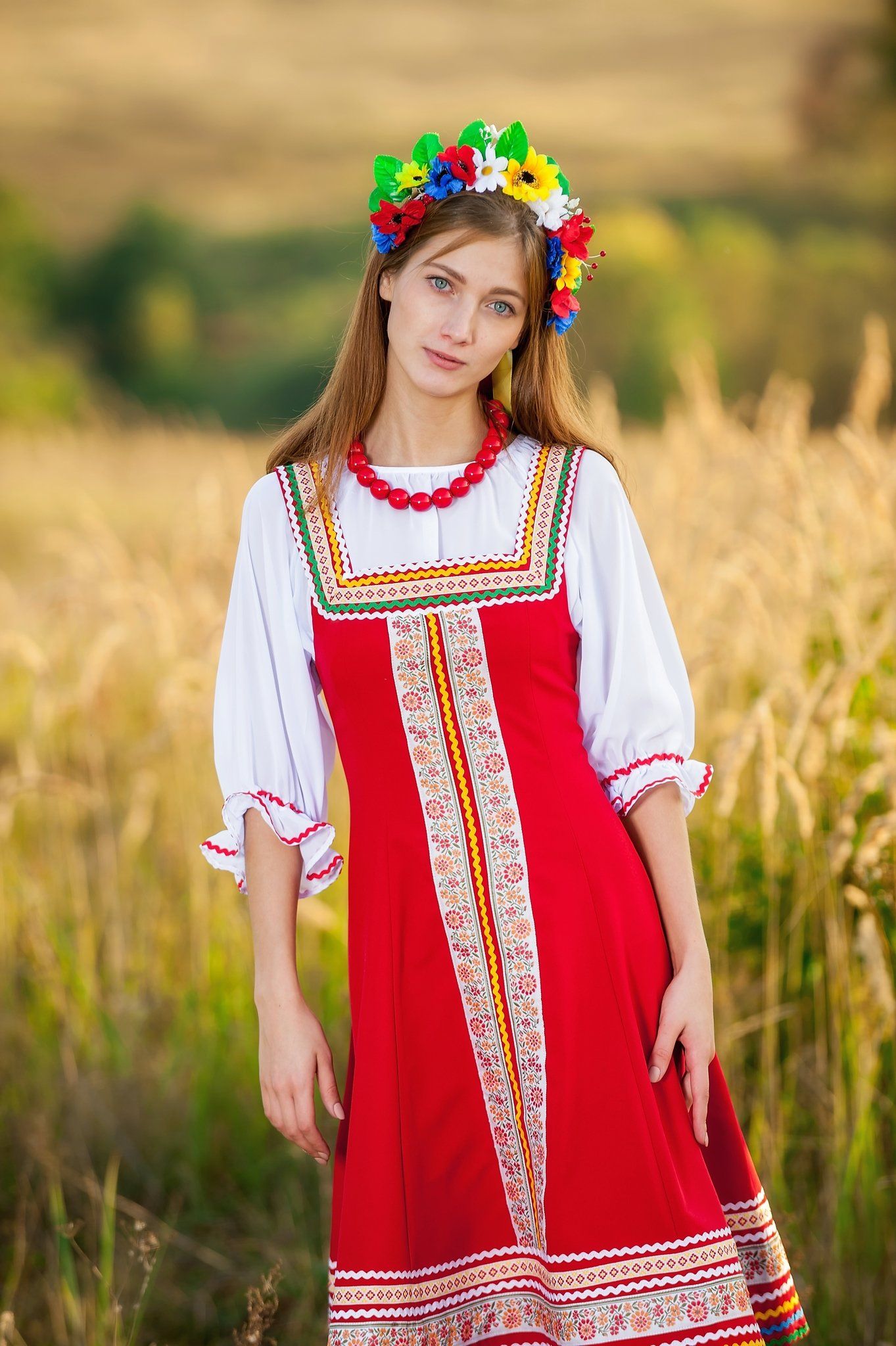 Women in Slavic costumes in Tunis — step in, relax, and chat live